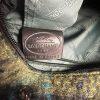 Longchamp Bi Gao plaid pattern Mohair  Leather Green Shopper Bag Tote