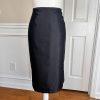 DANILLO Skirt Suit Size 14 Polyester Black Lined Single Breasted Tiered 2PC