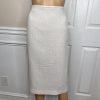 New LE SUIT Women 2PC Champagne Polyester Metallic Cocktail Skirt Suit Size 10