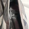 Burberry Check Pattern Metallic Toe Flat Shoes Size 40 Cap Buckle Accent