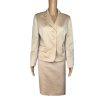 10-7731.jpg EVAN PICONE Women Skirt Suit Size 12P Honey Polyester Lined Cocktail 2PC