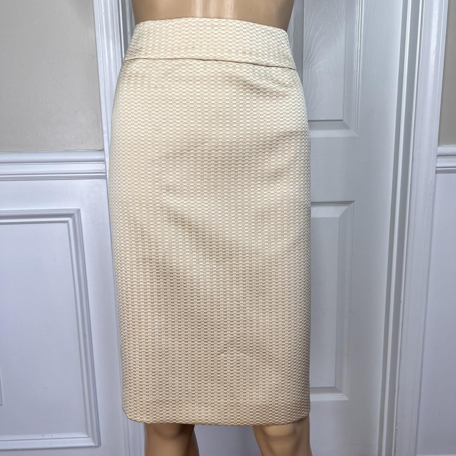 10-7735.jpg EVAN PICONE Women Skirt Suit Size 12P Honey Polyester Lined Cocktail 2PC