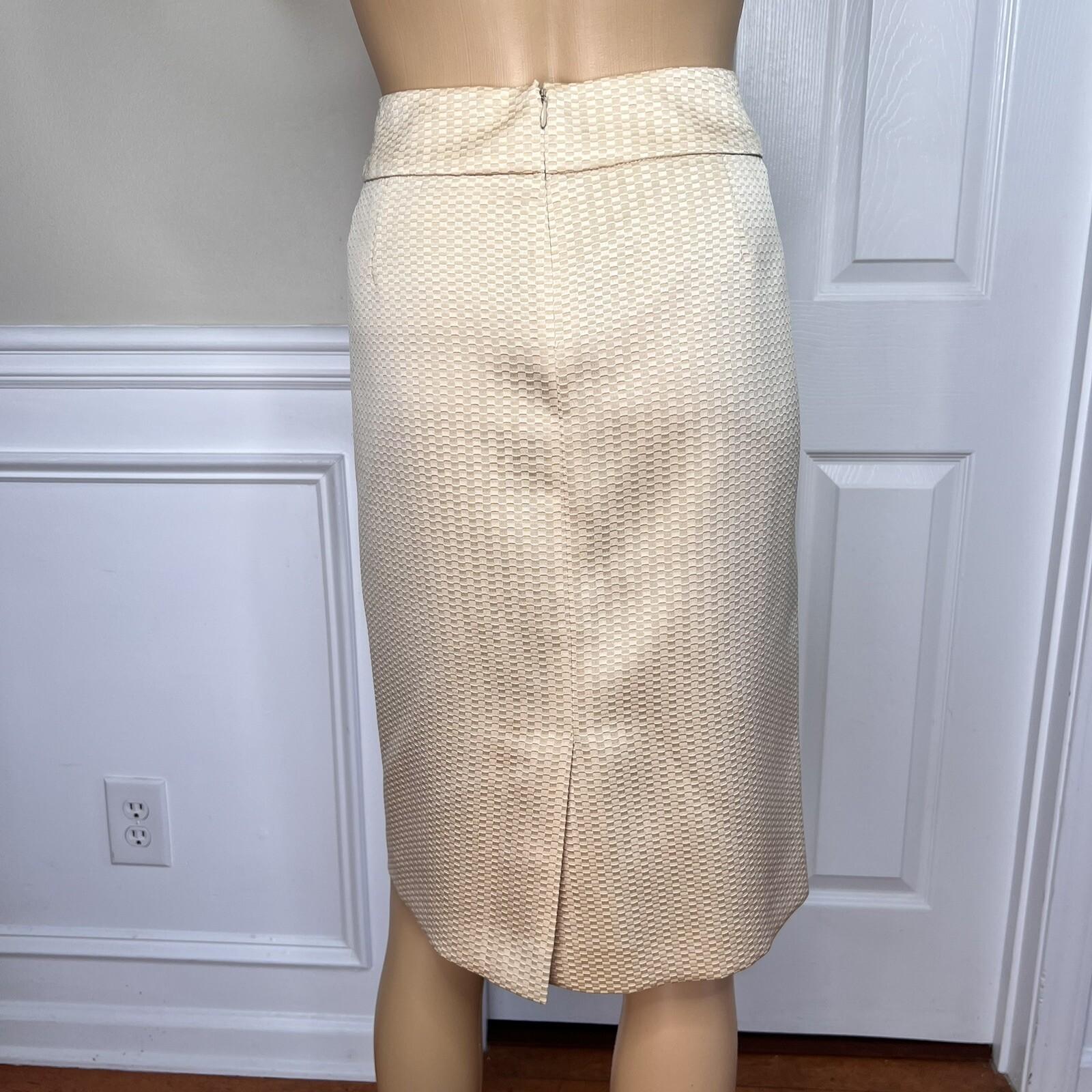 10-7736.jpg EVAN PICONE Women Skirt Suit Size 12P Honey Polyester Lined Cocktail 2PC