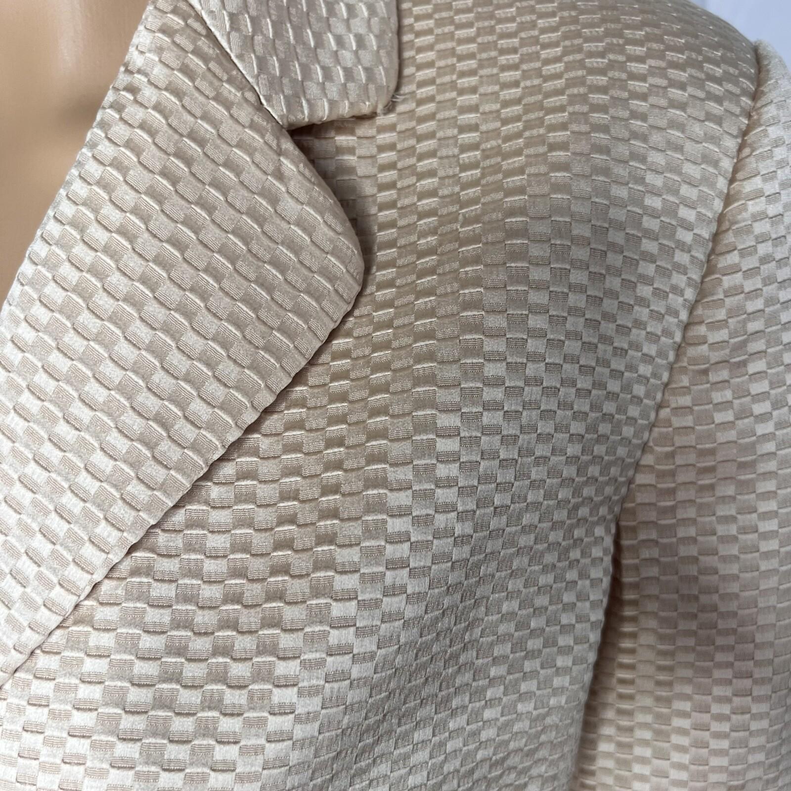 10-7741.jpg EVAN PICONE Women Skirt Suit Size 12P Honey Polyester Lined Cocktail 2PC