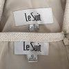 New LE SUIT Women 2PC Champagne Polyester Metallic Cocktail Skirt Suit Size 10