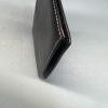 Salvatore Ferragamo Leather Passport Credit Cards Holder Wallet Black Made Italy