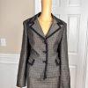 Jones Studio Polyester Metallic Skirt 12 Suit 14 Mismatch Light Brown 2PC