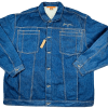 Sean John Men Cotton Denim Jeans Jacket Size 6XB Blue Button Up Collared Hip Hop