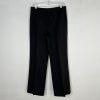 Evan Picone Polyester Pant Suit Size 10 Black Striped 2PC Belted Notch Collar