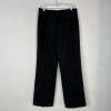 Evan Picone Polyester Pant Suit Size 10 Black Striped 2PC Belted Notch Collar