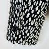 Banana Republic Cotton Polyester Blazer Size 4 Black White Notch Collar Career