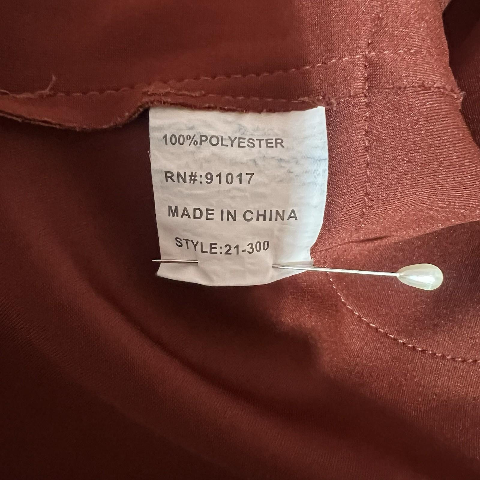 Anthropologie Solitaire Women Vest S Brown Faux Leather Duster Cognac Pockets