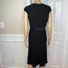 Evan Picone Polyester Dress Size 10 Black Embellished Sleeveless Formal Evening