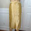 EMILY Women 2PC Polyester Skirt Suit Size 22W Gold Lined Shawl Collar