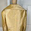 EMILY Women 2PC Polyester Skirt Suit Size 22W Gold Lined Shawl Collar