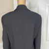 KASPER Women Polyester Blazer Size 16 Black Notch Collar Lined Career
