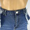 Fashion Nova Women Cotton Dark Wash Denim Maxi Cargo Skirt Size M Pocket
