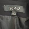 KASPER Women Polyester Blazer Size 16 Black Notch Collar Lined Career