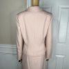 Le Suit Polyester Skirt 10 Suit 12 Blush Lined Notch Collar Pleated 2PC New