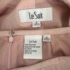 Le Suit Polyester Skirt 10 Suit 12 Blush Lined Notch Collar Pleated 2PC New