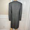 10-916.jpg Calvin Klein Polyester Rayon Spandex Blazer Size 10 Gray Collarless Mid Length