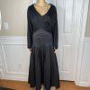 Moshita Couture Taffetta Stretch Dress Gown Size 18 Ruched Off Shoulder Pleated