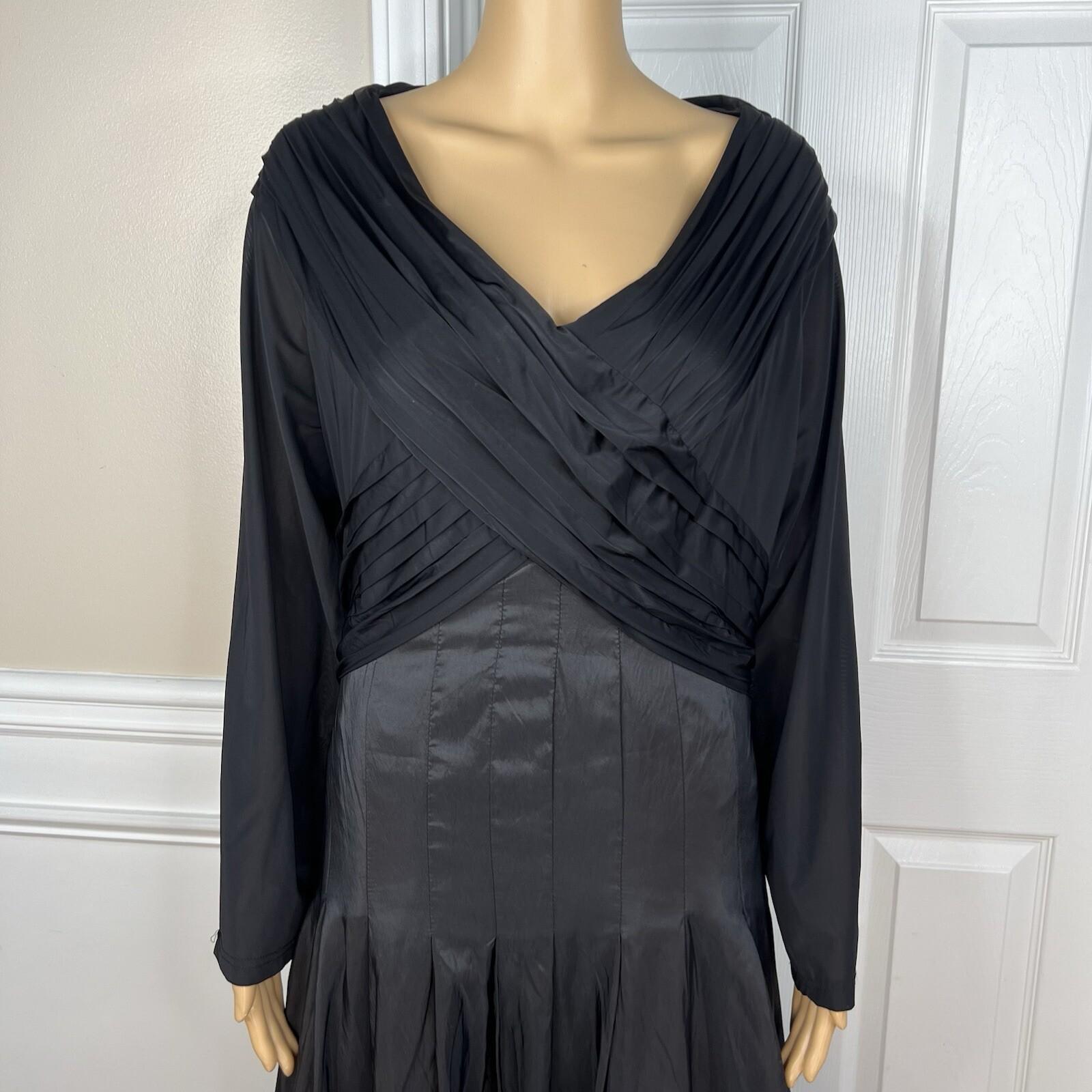 Moshita Couture Taffetta Stretch Dress Gown Size 18 Ruched Off Shoulder Pleated