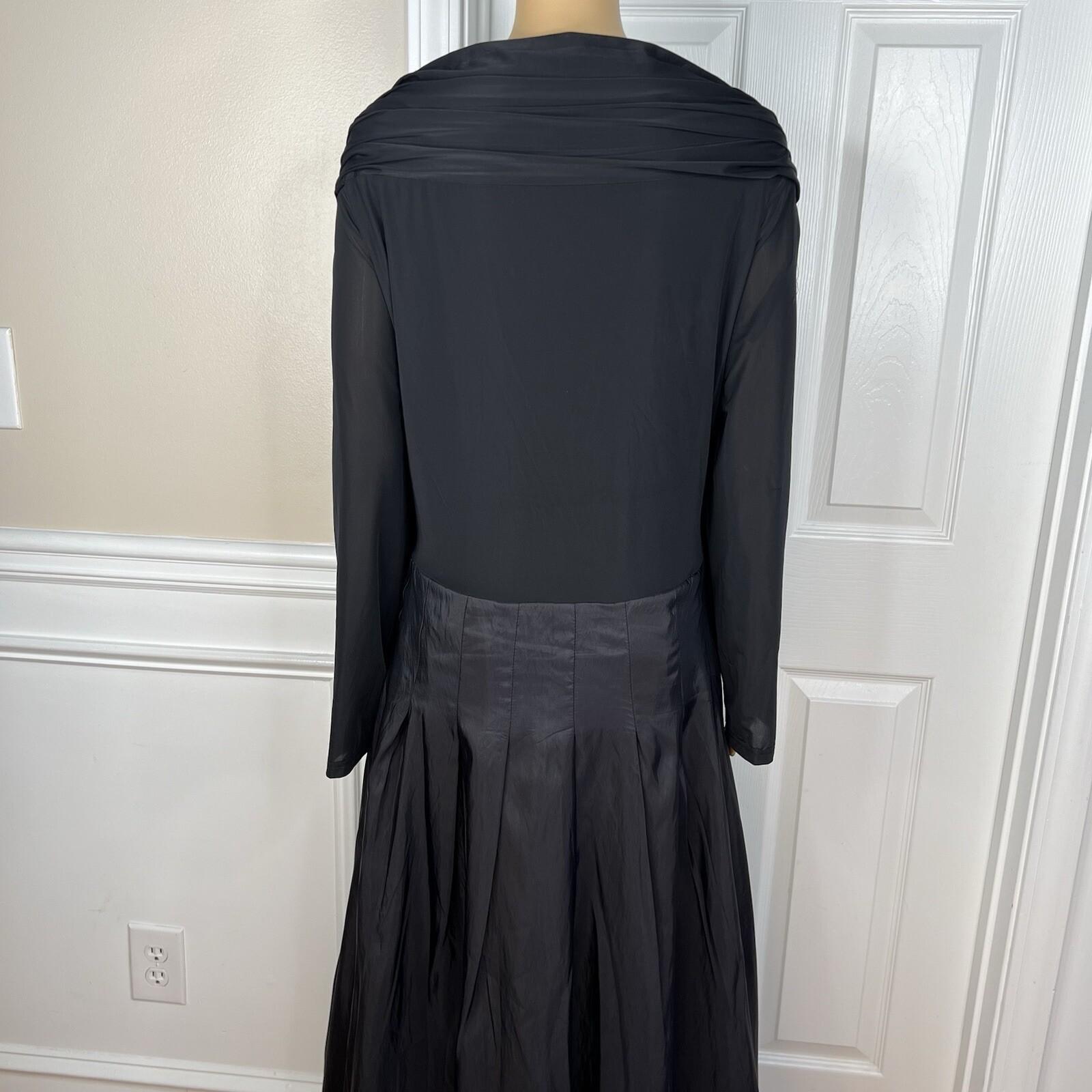 Moshita Couture Taffetta Stretch Dress Gown Size 18 Ruched Off Shoulder Pleated