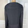 Moshita Couture Taffetta Stretch Dress Gown Size 18 Ruched Off Shoulder Pleated