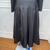 Moshita Couture Taffetta Stretch Dress Gown Size 18 Ruched Off Shoulder Pleated