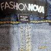 Fashion Nova Women Cotton Dark Wash Denim Maxi Cargo Skirt Size M Pocket