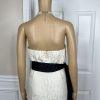 The Limited Event Off White Strapless Lace Maxi Belted Wedding Dress Size 6