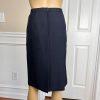 New LE SUIT 2PC Yellow Black Polyester Lined Short Sleeves Skirt Suit Size 8P