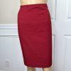 KASPER 2PC Red Polyester Cocktail Business Mismatch Skirt (SZ 12P) Suit (SZ 10P)