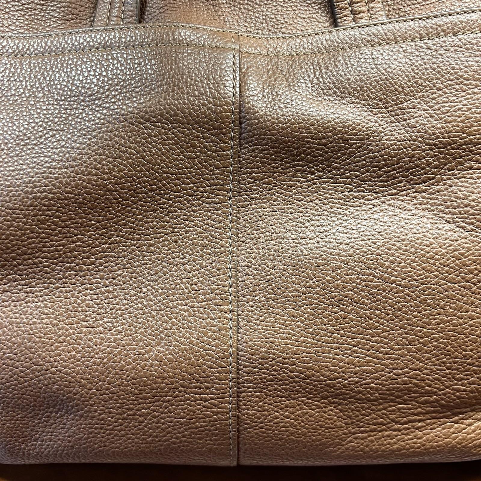 Coach Trans Atlantic Tan Leather Messenger Bag Shoulder Computer Briefcase Bag