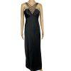 Ignite Evenings Dress 8 Black Gothic Fairy Prom Strappy Grunge Open Back Y2K