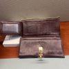 Salvatore Ferragamo Gancini Continental Long Wallet Maroon Saffiano Leather