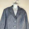 Le Suit Women Polyester Skirt Suit 22W Light Blue Notch Collar Career Lined