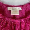 s-l1600-116.jpg Shoshanna 3D Velvet Print Blouse S Hot Pink 3/4 Sleeves Keyhole Inner Tank Top