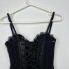 s-l1600-123.jpg Savage Fenty Faux Leather Corset Size S Black Bustier Adjustable Grunge Gothic