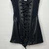 s-l1600-124.jpg Savage Fenty Faux Leather Corset Size S Black Bustier Adjustable Grunge Gothic