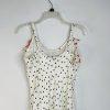 Rixo Viscose Dress M White Polka Dot Ruffle Spaghetti Strap Romantic Maxi New