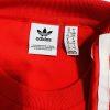 Adidas T-Shirt Dress S Red Sporty Stretchy Fitting Shift Crew Neck Tiered Hem