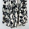 IVY CITY Mila Maxi Dress S Black White Cottagecore Babydoll Balloon Sleeve