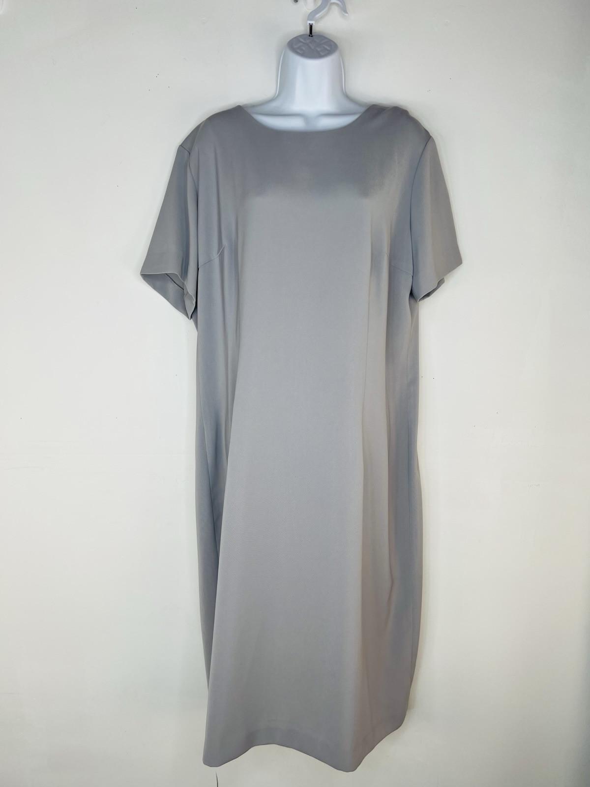 Terramina Polyester Midi Dress Suit Size 18 Silver Elegant Cocktail Classic