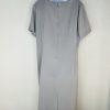 Terramina Polyester Midi Dress Suit Size 18 Silver Elegant Cocktail Classic