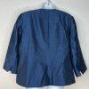 Kasper Polyester Skirt Suit Top 16W Navy Timeless Lined Cocktail Collarless