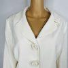 Le Suit Polyester Skirt Suit Size 16 Off White Lined Crepe Timeless Classy 2PC