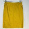 Nine West Cotton Stretch Skirt Suit Size 6 Marigold lace Business Career New