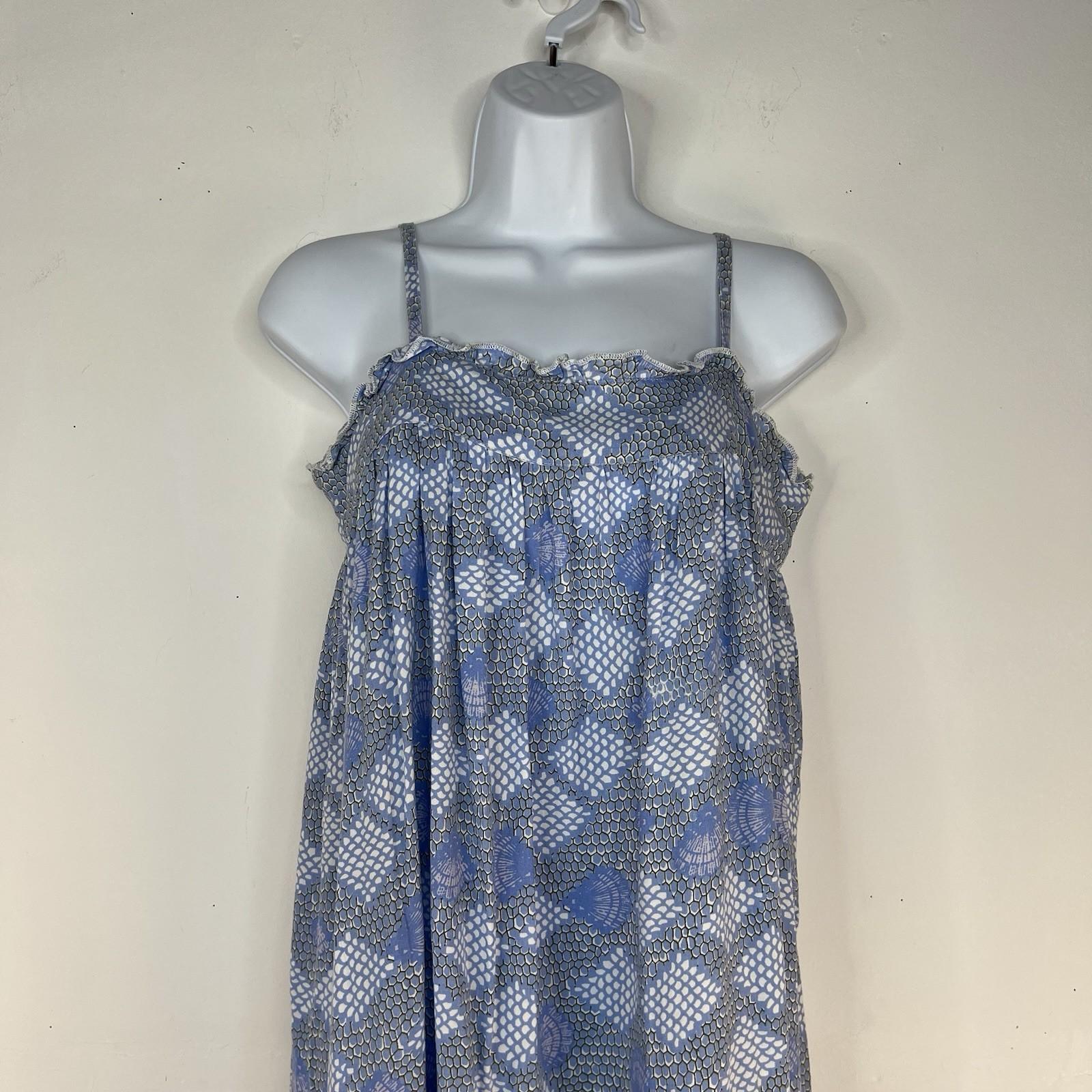 Tuckernuck St Lucia Maxi Dress XS Sea Glass Ruffle Beach Coverup Cottagecore